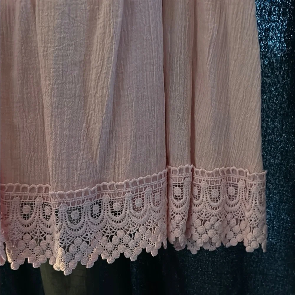 Pink Flutter Sleeve Ruffled Blouse - Picture 5 of 7